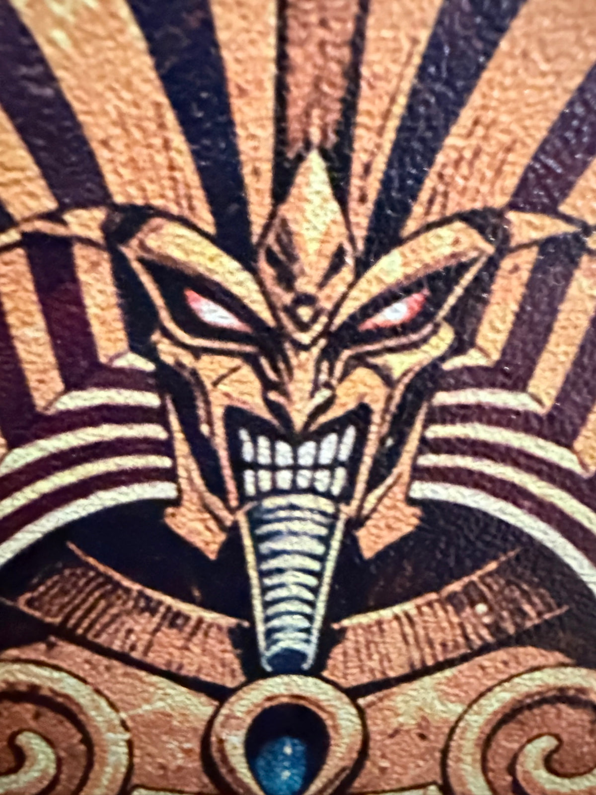 The Forbidden One oversized Steam Machine faceplate extreme close up of the monster face